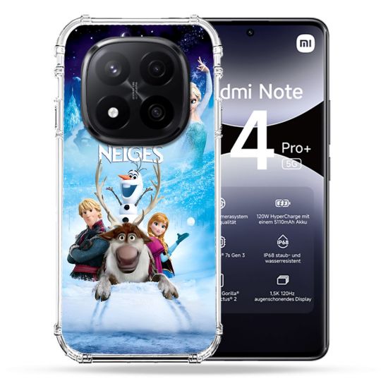 Coque Renforcée Pour Xiaomi Redmi Note 14 PRO PLUS 5G La Reine Des Neiges