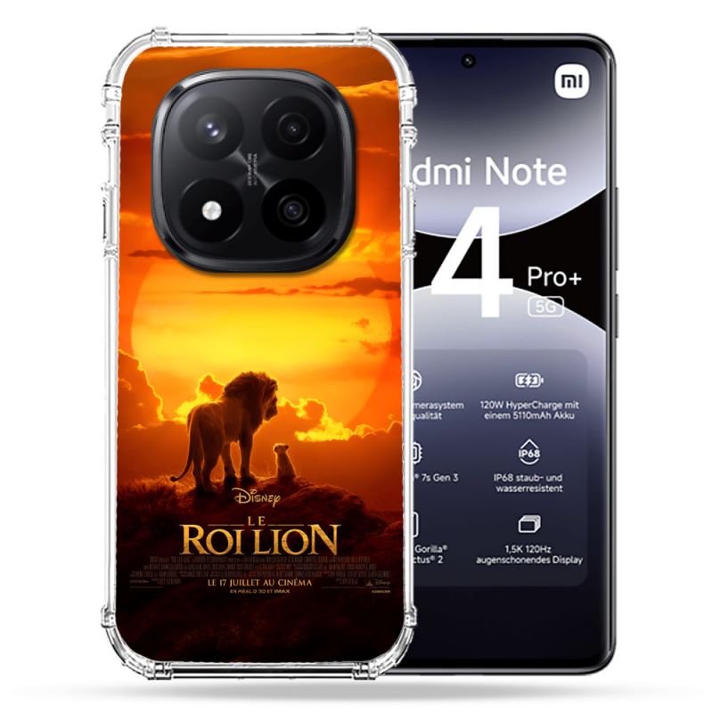 Coque Renforcée Pour Xiaomi Redmi Note 14 PRO PLUS 5G Le Roi Lion Affiche