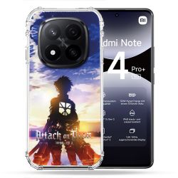 Coque Renforcée Pour Xiaomi Redmi Note 14 PRO PLUS 5G Manga Attaque Titans Soleil