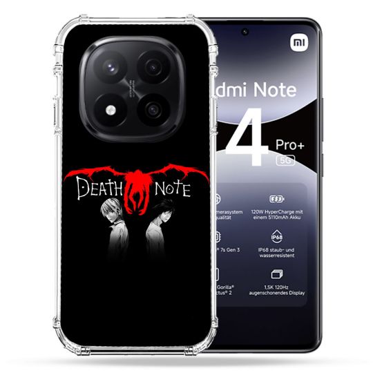 Coque Renforcée Pour Xiaomi Redmi Note 14 PRO PLUS 5G Manga Death Note Noir
