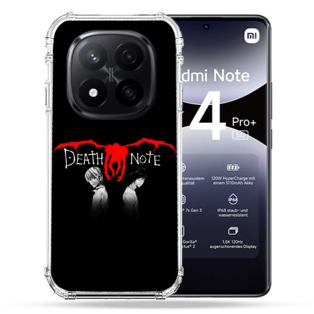 Coque Renforcée Pour Xiaomi Redmi Note 14 PRO PLUS 5G Manga Death Note Noir