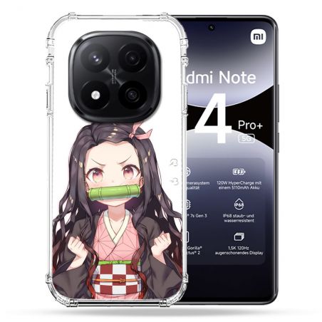 Coque Renforcée Pour Xiaomi Redmi Note 14 PRO PLUS 5G Manga Demon Slayer Nezuko