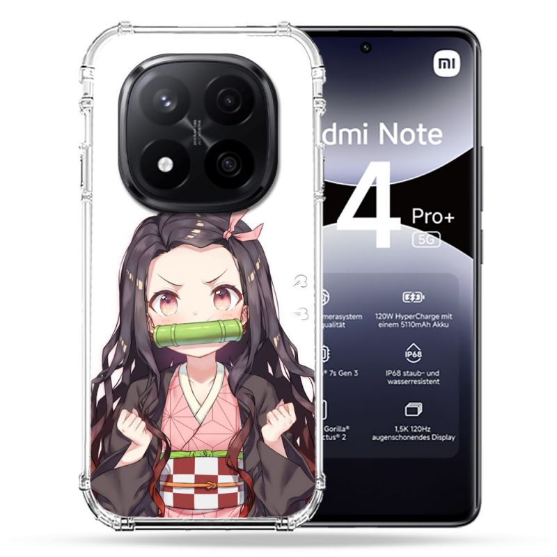 Coque Renforcée Pour Xiaomi Redmi Note 14 PRO PLUS 5G Manga Demon Slayer Nezuko