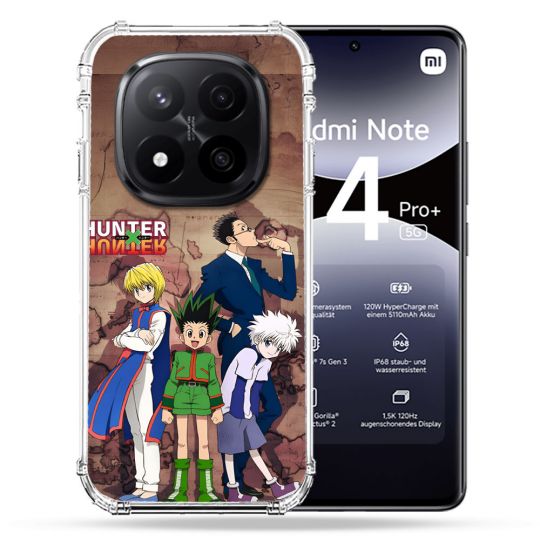 Coque Renforcée Pour Xiaomi Redmi Note 14 PRO PLUS 5G Manga Hunter X Hunter Vintage