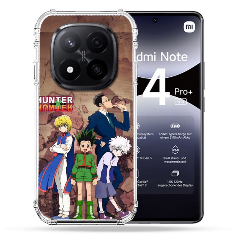 Coque Renforcée Pour Xiaomi Redmi Note 14 PRO PLUS 5G Manga Hunter X Hunter Vintage