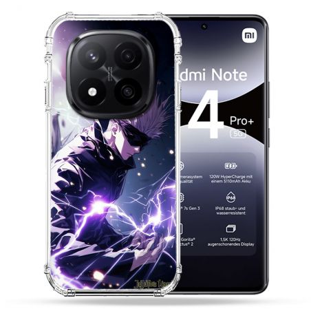 Coque Renforcée Pour Xiaomi Redmi Note 14 PRO PLUS 5G Manga Jujustu Kaisen Gojo Saturo