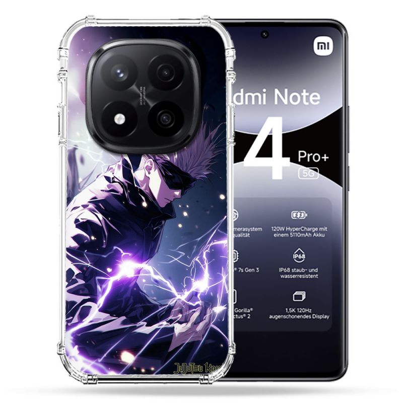 Coque Renforcée Pour Xiaomi Redmi Note 14 PRO PLUS 5G Manga Jujustu Kaisen Gojo Saturo