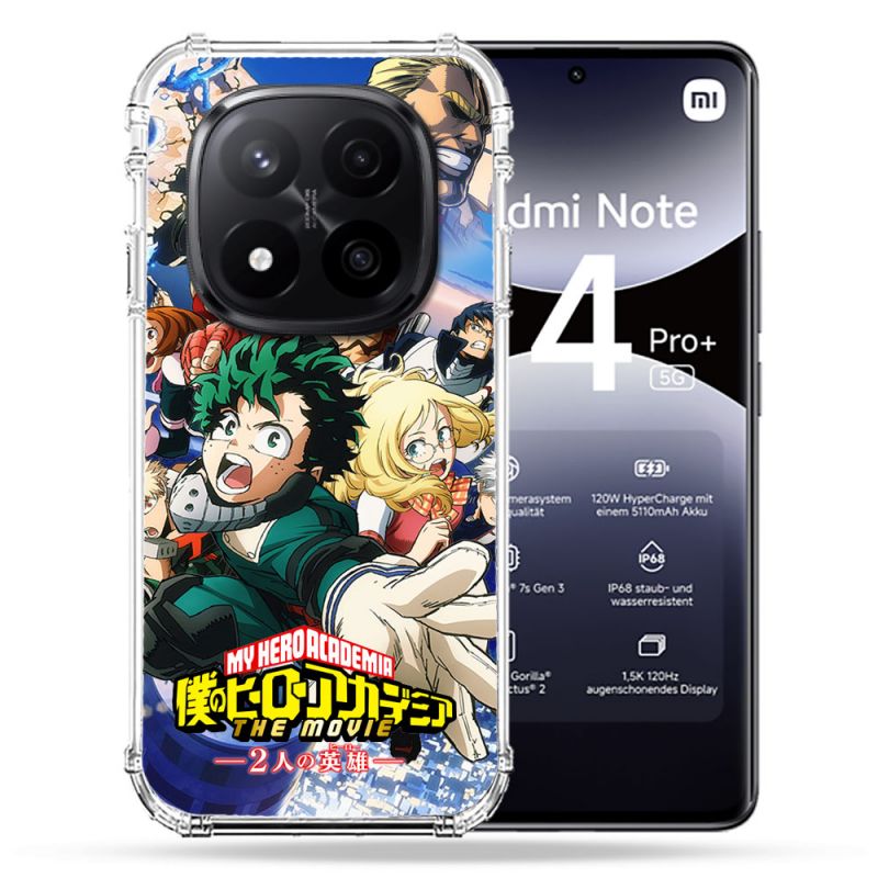 Coque Renforcée Pour Xiaomi Redmi Note 14 PRO PLUS 5G Manga My Hero Academia Affiche