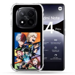 Coque Renforcée Pour Xiaomi Redmi Note 14 PRO PLUS 5G Manga My Hero Academia Noir