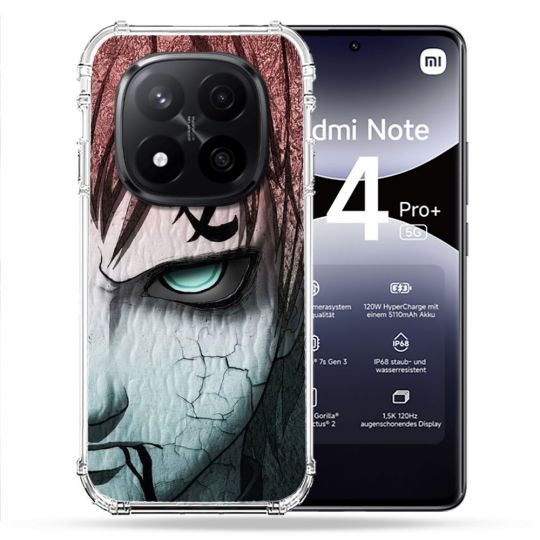Coque Renforcée Pour Xiaomi Redmi Note 14 PRO PLUS 5G Manga Naruto Gaara