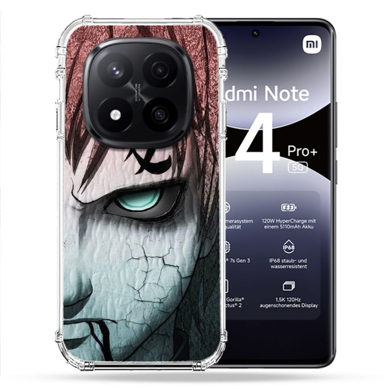 Coque Renforcée Pour Xiaomi Redmi Note 14 PRO PLUS 5G Manga Naruto Gaara