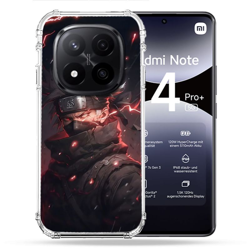 Coque Renforcée Pour Xiaomi Redmi Note 14 PRO PLUS 5G Manga Naruto Kakashi Dark