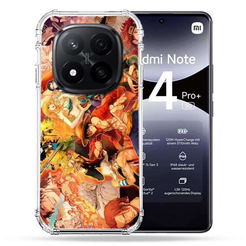 Coque Renforcée Pour Xiaomi Redmi Note 14 PRO PLUS 5G Manga One Piece Nakama