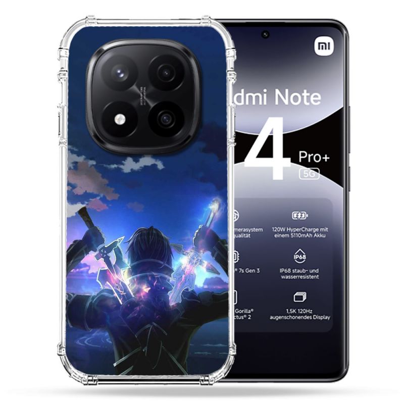 Coque Renforcée Pour Xiaomi Redmi Note 14 PRO PLUS 5G Manga SAO sword Art Online Epee