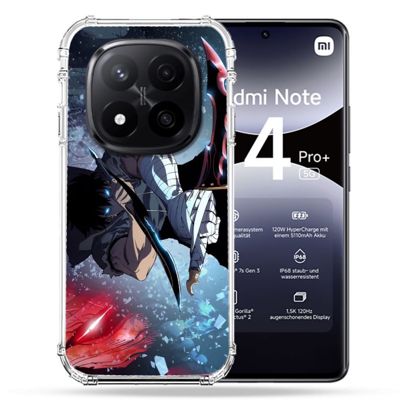 Coque Renforcée Pour Xiaomi Redmi Note 14 PRO PLUS 5G Manga Solo Leveling Sung Epee