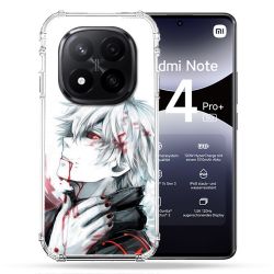Coque Renforcée Pour Xiaomi Redmi Note 14 PRO PLUS 5G Manga Tokyo Ghoul Kaneki Blanc