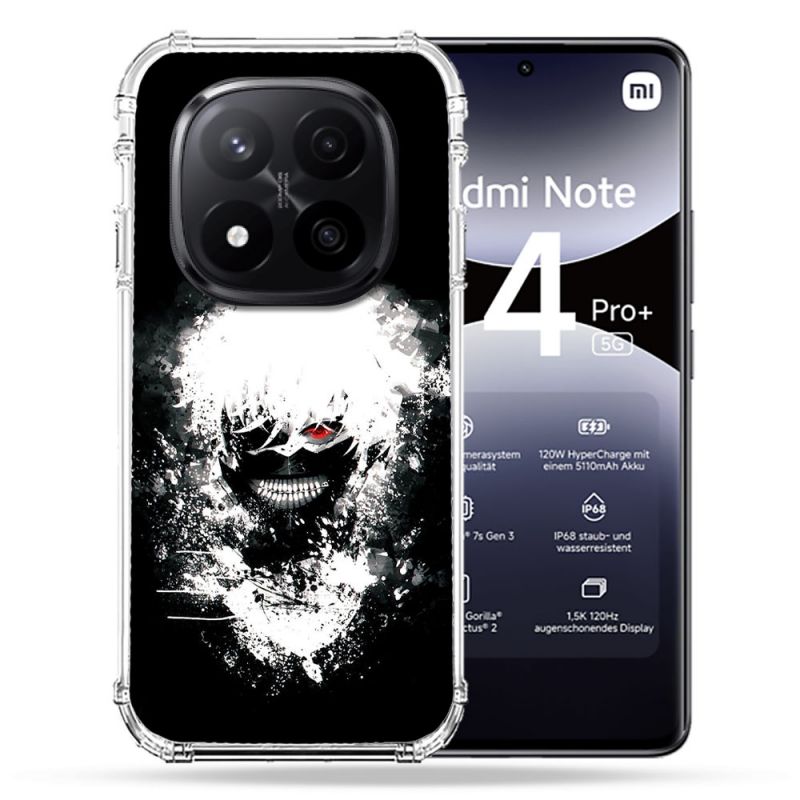 Coque Renforcée Pour Xiaomi Redmi Note 14 PRO PLUS 5G Manga Tokyo Ghoul Kaneki Tag