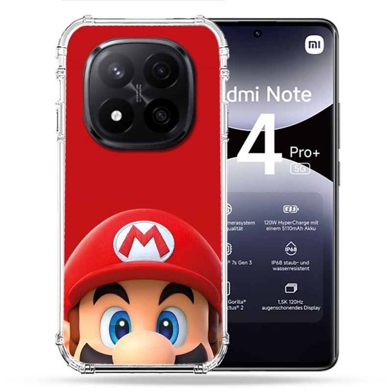 Coque Renforcée Pour Xiaomi Redmi Note 14 PRO PLUS 5G Mario Rouge
