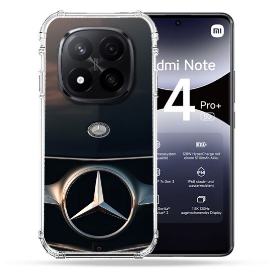 Coque Renforcée Pour Xiaomi Redmi Note 14 PRO PLUS 5G Mercedes Calendre