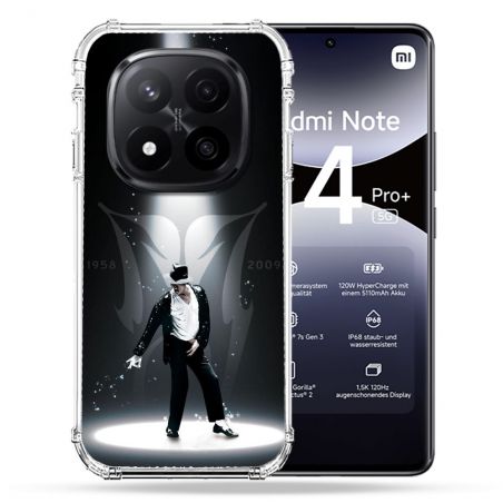 Coque Renforcée Pour Xiaomi Redmi Note 14 PRO PLUS 5G Michael Jackson Noir