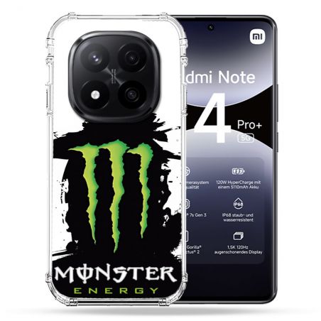 Coque Renforcée Pour Xiaomi Redmi Note 14 PRO PLUS 5G Monster Energy Tache