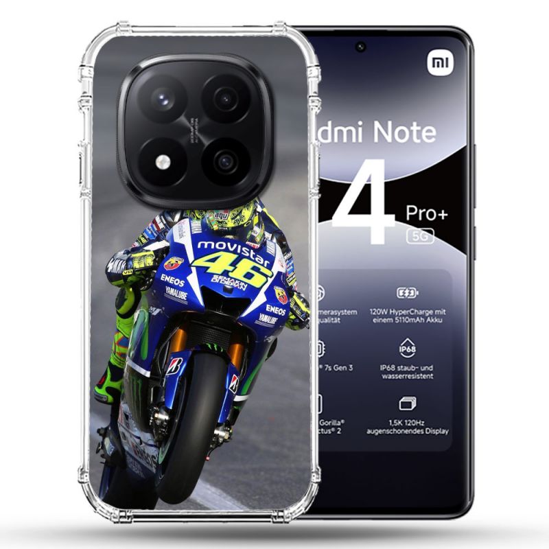 Coque Renforcée Pour Xiaomi Redmi Note 14 PRO PLUS 5G Moto Course GP Wheeling 46
