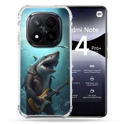 Coque Renforcée Pour Xiaomi Redmi Note 14 PRO PLUS 5G Musique Rock Requin