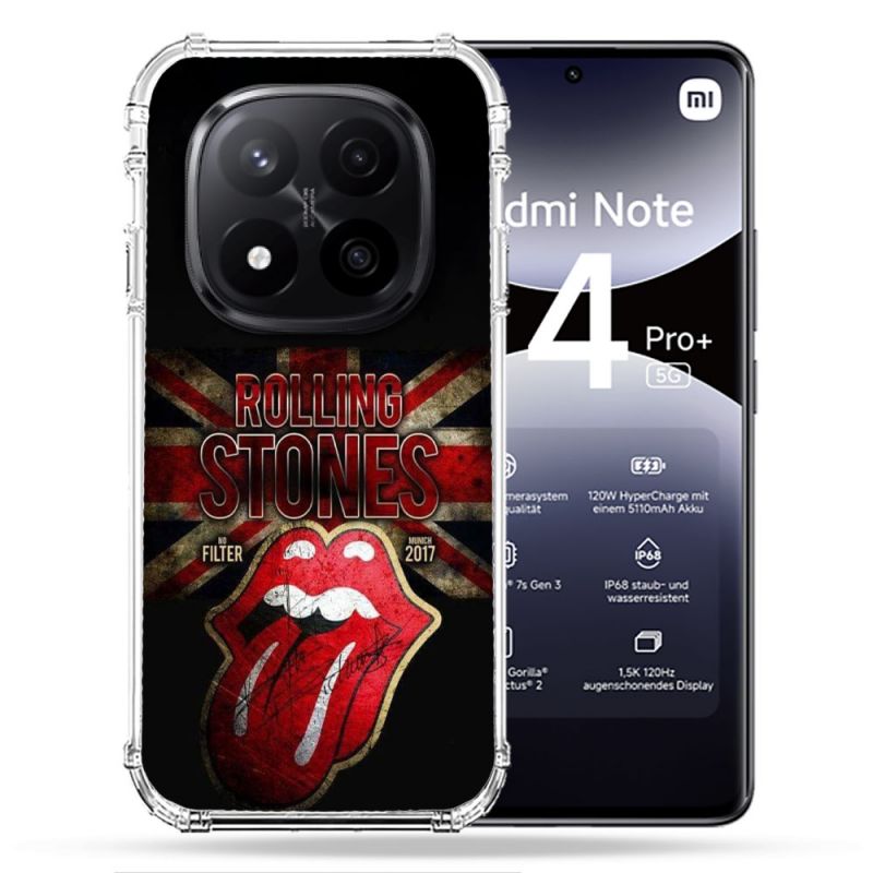 Coque Renforcée Pour Xiaomi Redmi Note 14 PRO PLUS 5G Musique Rolling Stones