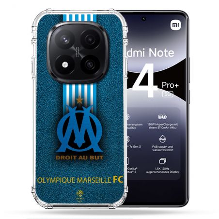 Coque Renforcée Pour Xiaomi Redmi Note 14 PRO PLUS 5G Olympique Marseille OM Bande