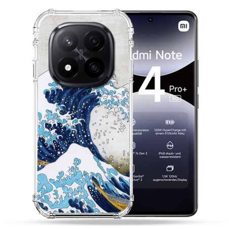 Coque Renforcée Pour Xiaomi Redmi Note 14 PRO PLUS 5G Peinture La Grande Vague
