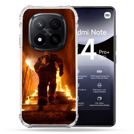 Coque Renforcée Pour Xiaomi Redmi Note 14 PRO PLUS 5G Pompier Escalier