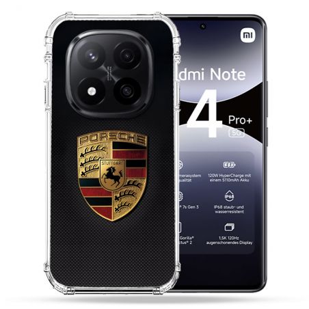 Coque Renforcée Pour Xiaomi Redmi Note 14 PRO PLUS 5G Porsche Carbone
