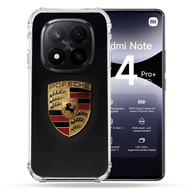 Coque Renforcée Pour Xiaomi Redmi Note 14 PRO PLUS 5G Porsche Carbone