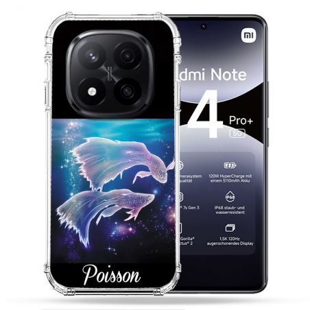 Coque Renforcée Pour Xiaomi Redmi Note 14 PRO PLUS 5G Signe Zodiaque 2 Poisson
