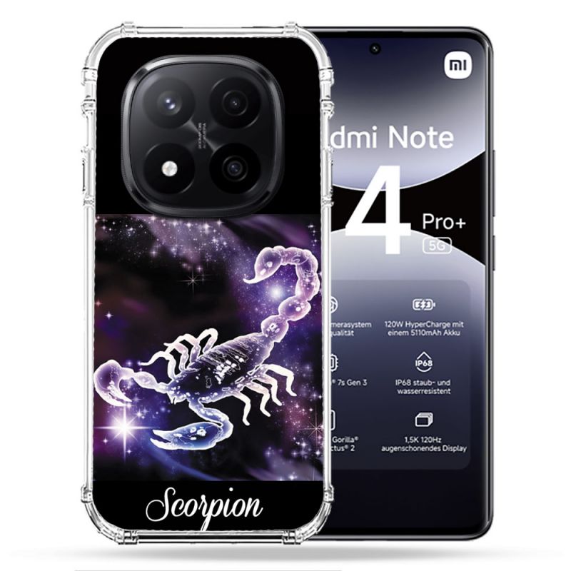 Coque Renforcée Pour Xiaomi Redmi Note 14 PRO PLUS 5G Signe Zodiaque 2 Scorpion