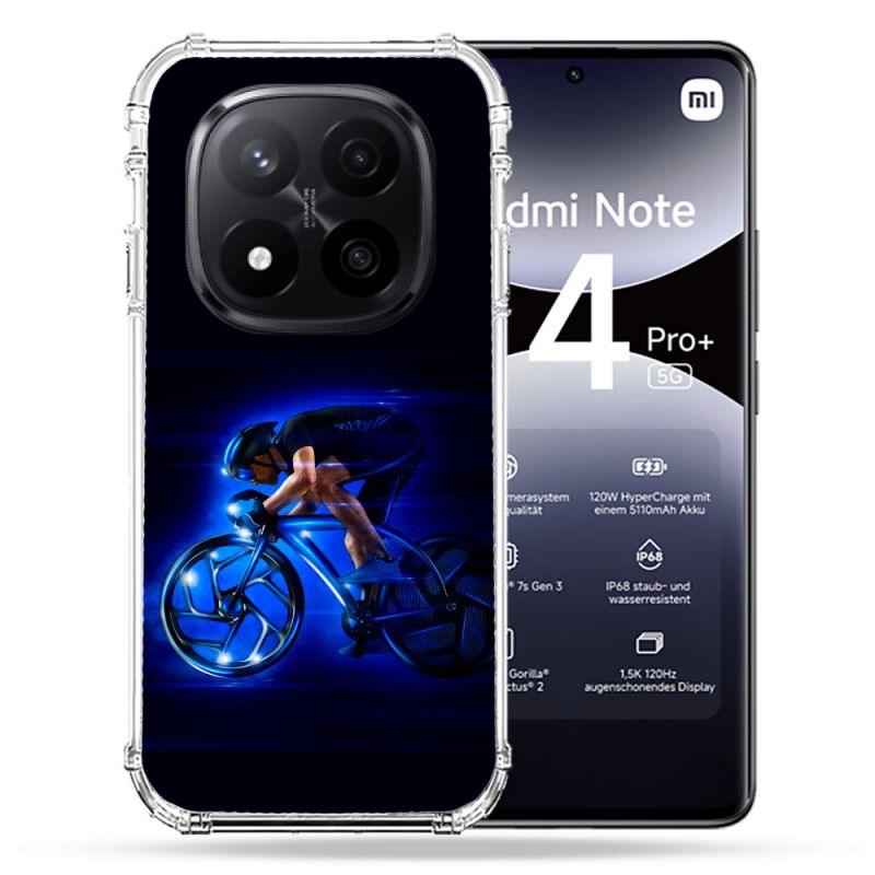 Coque Renforcée Pour Xiaomi Redmi Note 14 PRO PLUS 5G Sport Cyclisme Bleu