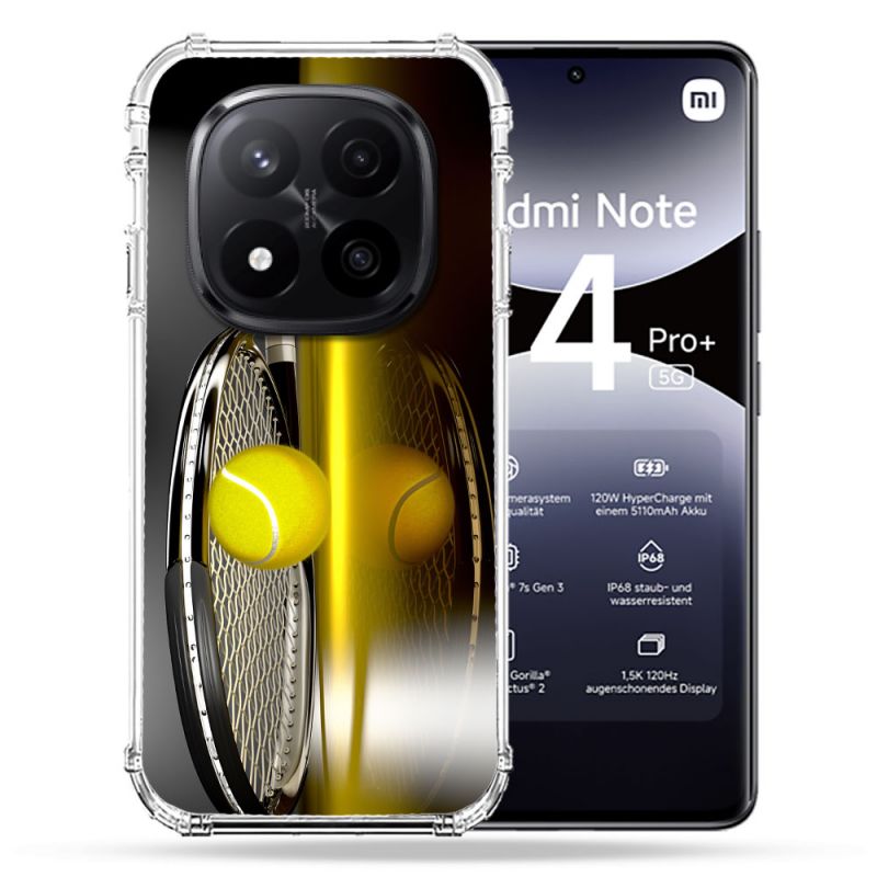 Coque Renforcée Pour Xiaomi Redmi Note 14 PRO PLUS 5G Sport Tennis Reflet