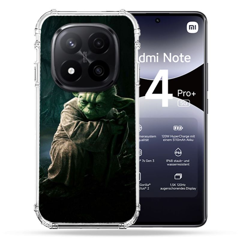Coque Renforcée Pour Xiaomi Redmi Note 14 PRO PLUS 5G Star Wars - Yoda sombre
