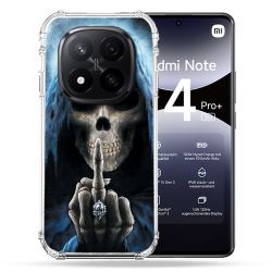 Coque Renforcée Pour Xiaomi Redmi Note 14 PRO PLUS 5G Tete de Mort Doigt