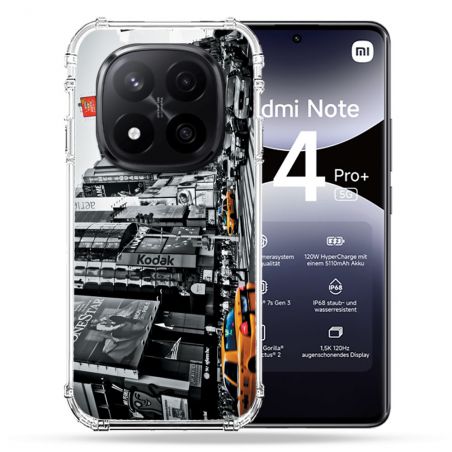 Coque Renforcée Pour Xiaomi Redmi Note 14 PRO PLUS 5G Voyage Amerique USA New York Taxi