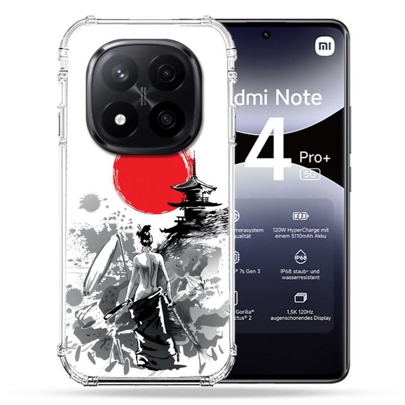 Coque Renforcée Pour Xiaomi Redmi Note 14 PRO PLUS 5G Voyage Japon Femme