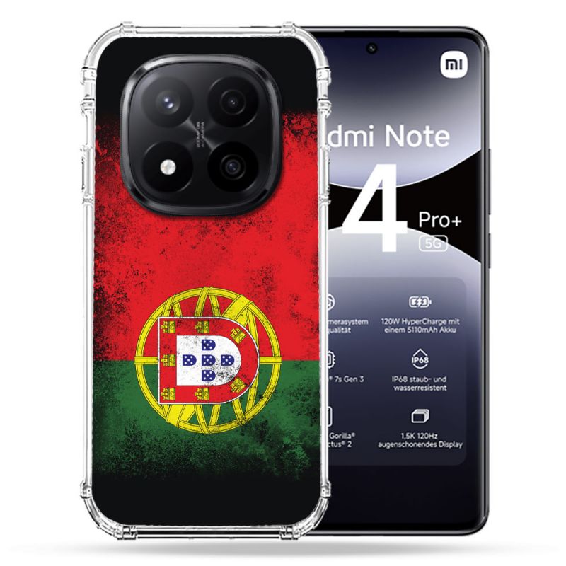 Coque Renforcée Pour Xiaomi Redmi Note 14 PRO PLUS 5G Voyage Portugal Drapeau