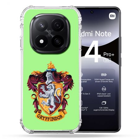 Coque Renforcée Transparente Pour Xiaomi Redmi Note 14 PRO PLUS 5G Harry Potter Griffindor