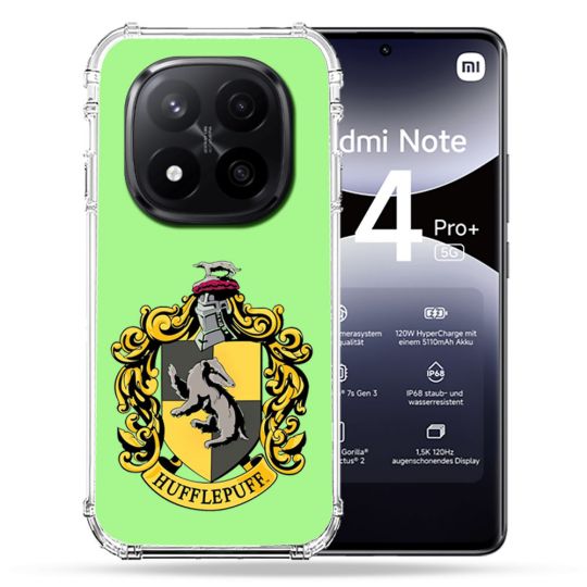 Coque Renforcée Transparente Pour Xiaomi Redmi Note 14 PRO PLUS 5G Harry Potter Hufflepuff