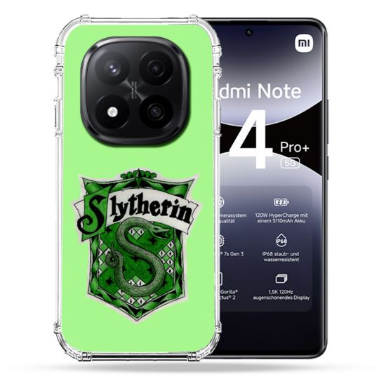 Coque Renforcée Transparente Pour Xiaomi Redmi Note 14 PRO PLUS 5G Harry Potter Slytherin