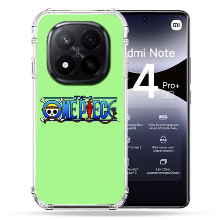 Coque Renforcée Transparente Pour Xiaomi Redmi Note 14 PRO PLUS 5G One Piece Logo