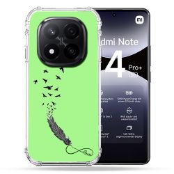 Coque Renforcée Transparente Pour Xiaomi Redmi Note 14 PRO PLUS 5G Plume Infini