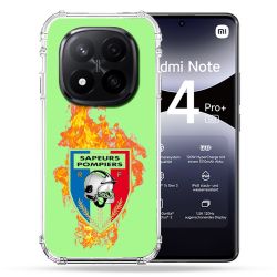 Coque Renforcée Transparente Pour Xiaomi Redmi Note 14 PRO PLUS 5G Pompier Feu