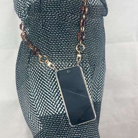 Coque Renforcée Transparente Pour Xiaomi Redmi Note 14 PRO PLUS 5G Lanière / Cordon Anneaux Ambre