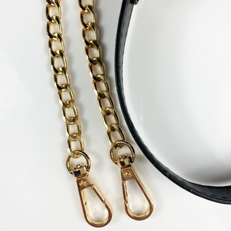 Coque Renforcée Transparente Pour Xiaomi Redmi Note 14 PRO PLUS 5G Lanière / Cordon Chaine et Cuir Noir